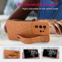 OOK Compatible with Samsung Galaxy S20 Ultra Case with Wrist Strap, Leopard Silicone Shockproof Protective Slim Anti-Scratch Cheetah Cover for Women Girls, Brown