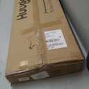 Huuger LED TV Stand for Bedroom, 47 Inch Dresser TV Stand for 43, 50, 55 Inch TV, Black TV Stand with Storage, Entertainment Center with Power Outlets, 6 Drawer Fabric Dresser for Living Room