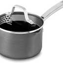Calphalon Classic Nonstick Sauce Pan with Cover, 1.5 quart, Grey (Gray)