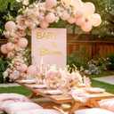 2 x Baby in Bloom Decal Gold Vinyl for Banner, Party Baby Shower Decorations for Wall or Backdrop, Gender Reveal or Neutral Theme Banner for Girl or Boy