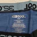 32 Degrees COOL Men's 4-PACK Quick Dry Performance Boxer Brief With Comfort Elastic Waistband (Medium, Black/Blue/Denim/Charcoal)