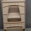 PetSafe CozyUp Folding Dog Stairs, Portable Indoor/Outdoor Pet Steps for Bed, Couch & Car, Tan, 25 Inch