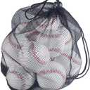 Tebery 12 Pack Standard Size T-Ball Training Baseballs, Reduced Impact Kids Safety Baseball, Unmarked & Soft Practice Baseballs for League Play, Pitching, Hitting, Batting, Fielding, Autograph