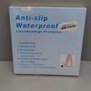 Waterproof Extra Wide Leg Cast Cover for Shower Adults, Extra Large Half Leg Shower Cover with Non-Slip Bottom, Watertight Foot Protector for Plus Size Adults Surgery Shower Boot