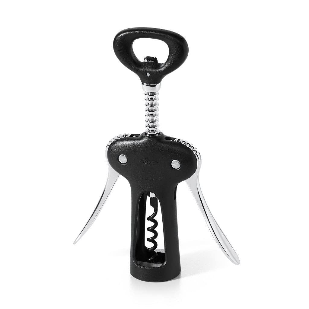 OXO Good Grips Winged Corkscrew and Bottle Opener, Black
