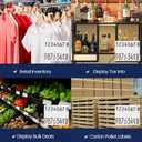 White Pricing Labels for Monarch 1136 Price Gun Case of 8 Sleeves, 64 Rolls Value Pack - 112,000 Price Marking Labels with Ink Rolls Included