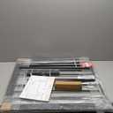 Grisham PP SPAG Window Security Bars with Quick-Release Egress, (Black, 3Bars)14''H x 22''- 42'' Adjustable Width Window Safety Guards for Children, Tubular Steel, Rust Resistant