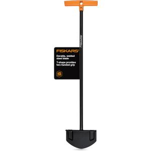 Fiskars 38.5" Steel Edger Lawn Tool, Manual Long-Handled Edger for Grass and Garden Tiller for Soil, Garden and Yard Tool