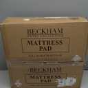Beckham Hotel Collection Full Size Hybrid Mattress Protector & Pad - Extra Padded, Thick, Plush, & Fitted Mattress Topper for Bed - Quilted Pillow Top Mattress Cover