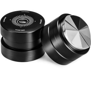 IKAPE 53.3MM Newly Upgrade Espresso Coffee Distributor, Coffee Dual-Bearing & High-Speed Distribution Tools, Adaptive Height Coffee Tamper Leveler for 54mm Portafilters