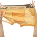 Men's Mesh Ice Silk Underwear Box Briefs Breathable Underwear Trunks Underpanties Multipacks (XL)