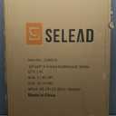 SELEAD Magnetic A-Frame Chalkboard Signs Rustic White Frame - 40" x 20" Large Outdoor Sandwich Board Double Sided Sidewalk Easel Pizarra for Business, Wedding
