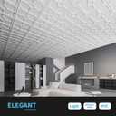 Art3d Drop Ceiling Tiles for Suspended Grid, 2 x 2 ft, 12-Pack, White, 24 x 24 Inch
