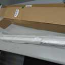 LazBlinds No Drill Cordless Zebra Blinds for Indoor Windows, Dual Layer Light Control Roller Shades for Day and Night, Light Filtering Sheer Shades for Home, 28" W x 48" H, White