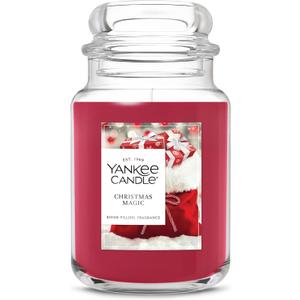 Yankee Candle Christmas Magic, Christmas Scented Candle, 22oz Large Jar with up to 150 Hour Burn Time, Giftable, Holidays