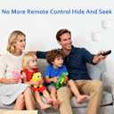 SUNFICON Wall Mount Remote Holder TV FAN Remote Control Holder Bedside Caddy Wall Organizer Phone Holder for Office Adhesive Media Player Controller Holder Box Tray Home Desk Nightstand White 6PACK