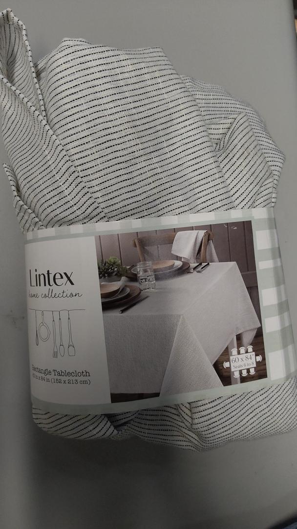 Taylor Stripe 60x84 OBL Tablecloth