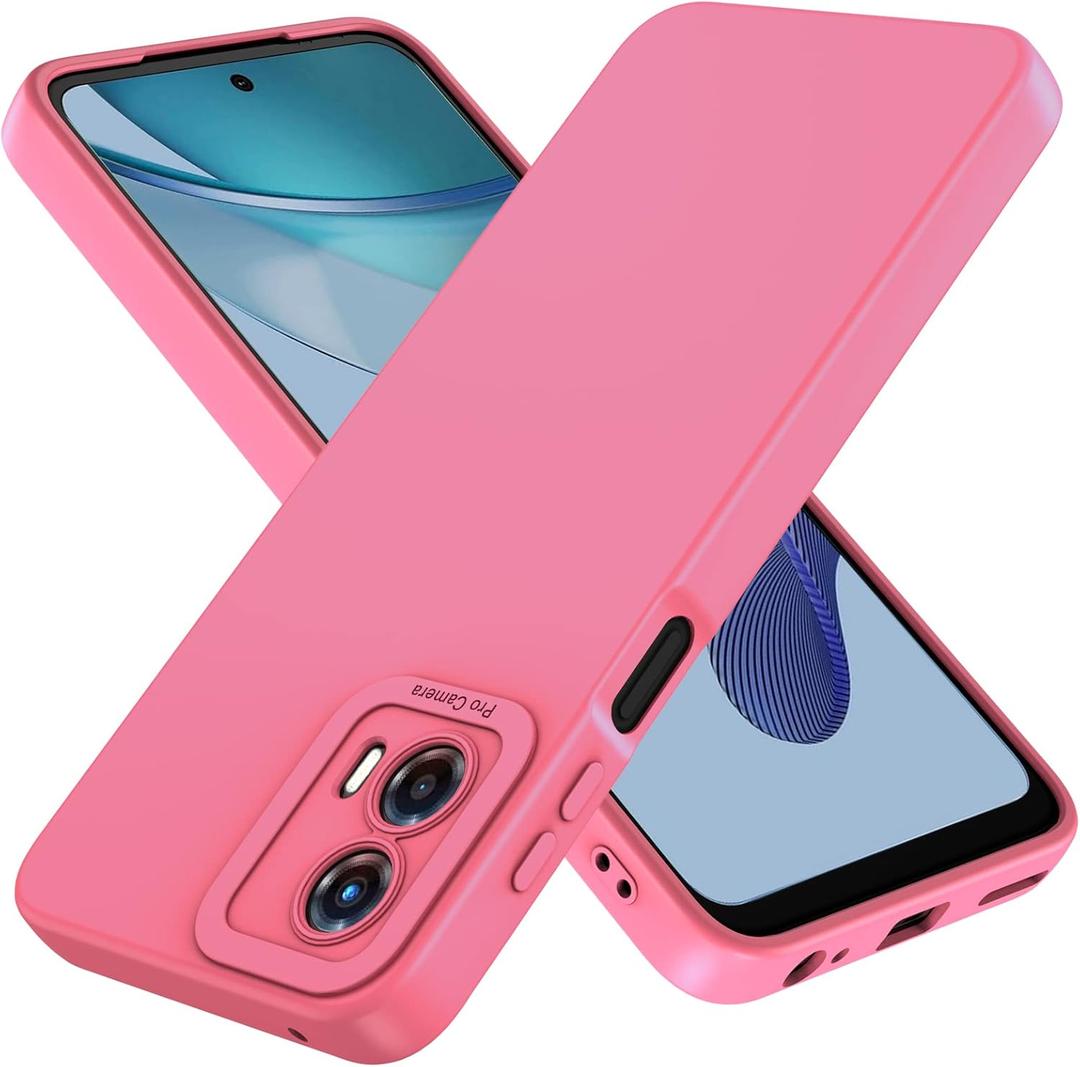 Compatible with Moto G Power 5G 2024 Case: Liquid Silicon Protective Military,Grade Armor G Power 5G 2024 Case,Heavy Duty Protection Phone Cases for G Power (hot Pink)