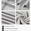 Scarfs for Women Pashmina Shawls and Wraps for Evening Dress Bridesmaid Wedding Bridal Winter Warm Long Large Scarves (Gray)