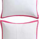 Betsey Johnson - Queen Bedding Set, Soft Comforter Set with Matching Pillowcases & Bonus Ultra-Soft Plush Throw Blanket, Lightweight Bed Set for Year-Round Use, 4 Piece Bed Set (Signature Hotel Pink)