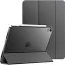 JETech Case for iPad Air 13-Inch M4/M3/M2 (2026/2025/2024), Slim Stand Hard Back Shell Smart Cover with Auto Wake/Sleep (Space Gray)