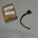 X AUTOHAUX Car Bus EFI Y Splitter Cable 558-465 for Holley EFI for Terminator X for Sniper EFI System for Dominator TERMX-Y-6 Can Bus Y-Splitter Harness 1 to 2 Converter Nylon Braided Tube