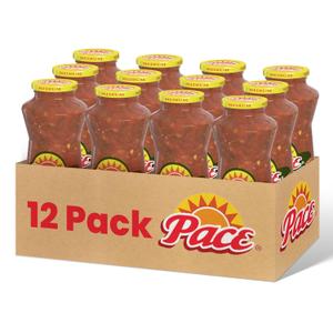 Pace Chunky Medium Salsa, 24 oz Jar (12 Pack), Best By FEB 02/2026