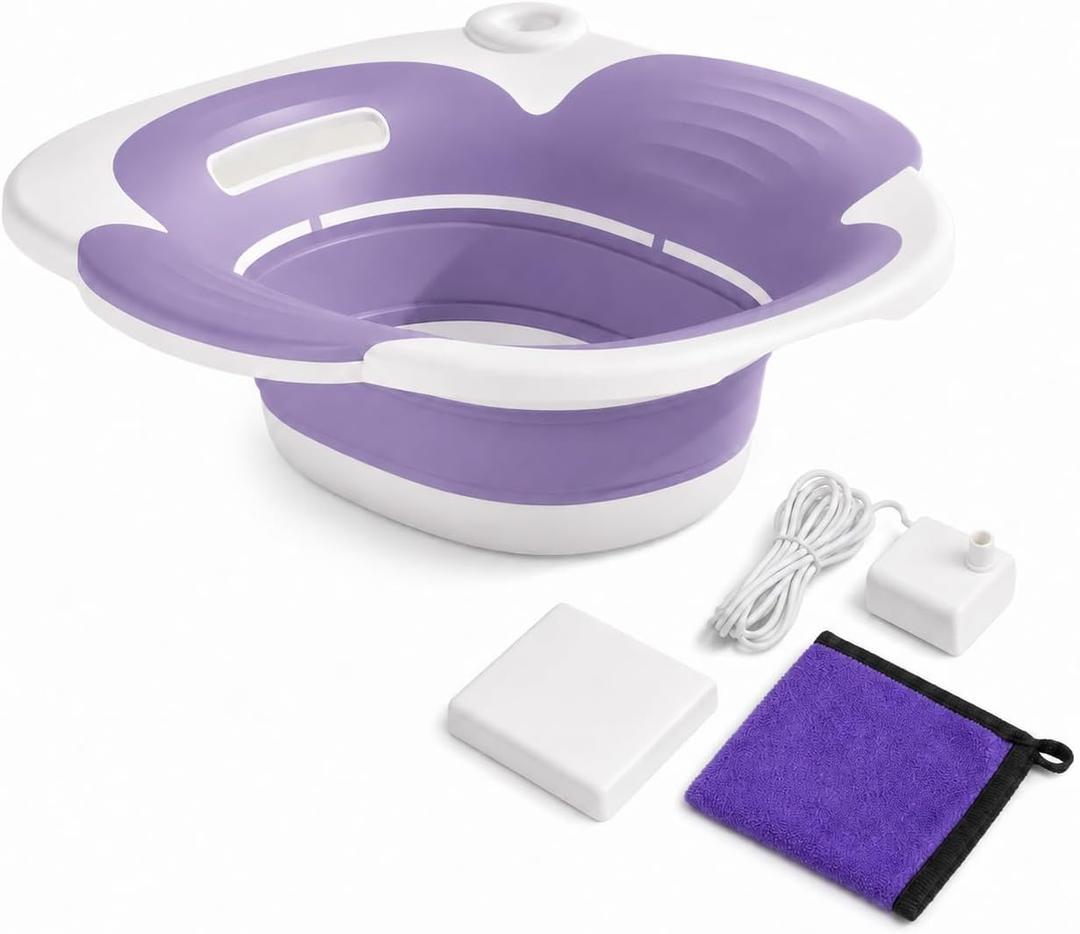 Electric Sitz Bath for Toilet Seat with Wider Comfort Rim