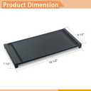 Upgraded WB31X24738 Griddle Replacement for GE Gas Stove, WB31X24998 Cast Iron Center Pan for Gas Range Parts Stove Top Pan Griddle Cooktop, 19.5" x 9.5"