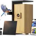 Birdfy Smart Bird House with Cameras 2025 New Version,1080P Dual-Cam, Remote Control,Solar Powered, AI Identify, Wireless Outdoor Watch Bluebird Cardinal Nesting Story in Realtime, DIY Gift (Bamboo)