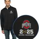 Vantage Apparel NCAA mens Ohio State Buckeyes National Championship Bound 1/4 Zip, 5X-Large, Black