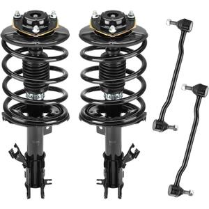 Front Coil Spring Strut Assembly & Stabilizer Sway Bar Links Fit for Nissan Altima 2.5L 2002-2006, Shock Absorber and Sway Bar Link Replace for 271426, 271427