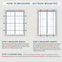 SZXIMU 1" Cordless Blinds for Indoor Windows, 27" W X 64" H Window Blinds, Light Filtering Horizontal Mini Blind, White Blinds & Shades for Home Office Bedroom Kitchen Living Room