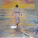 Pink Jesus Wall Art Jesus Walking On Water Wall Decor God Christian Painting Poster Religious Biblical Picture Print Artwork for Living Room Bedroom Church Decoration Home Decoration (16x24in Canvas)