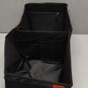 YOHOOLYO Car Seat Organizer Backseat Car Organizer with 4 Compartments, 4 Cup Holders and 7 Mesh Pockets for Front and Rear Seat, Black