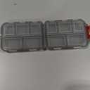 1Pack Travel Pill Organizer - 10 Compartments Pill Case, Compact and Portable Pill Box, Perfect for On-The-Go Storage, Pill Holder for Purse Gray