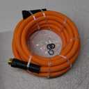 Garden Hose 25 ft x 5/8", NON-EXPANDING Flexible Water Hose, Kink Resistant Lightweight Hybrid Hose, Leakproof Yard Hose with Male to Female Fittings (Black orange)