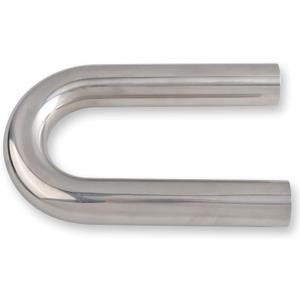 3.5 Inch 180 Degree DIY Custom Mandrel Exhaust Pipe Tube Pipe, T304 Stainless Steel, Universal Fit, 29 Inch End to End Length, 3.5'' OD Mandrel Bend Pipe