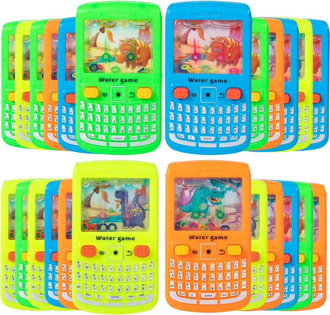 24 PCS Handheld Water Game Party Favors for Kids Ages 3,4,5,6,7,8,9-Pocket Water Ring Game for Easter Egg Fillers,Birthday Return Gifts-Pinata Goodie Bags Stuffers-Classroom Prizes-Treasure Box-4.8"