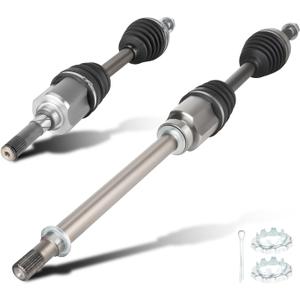 Pair (2) Front CV Axle Shaft Assembly fits for Nissan Rogue (AWD Only) 2.5L 2008-2013, for Rogue Select (AWD Only) 2.5L 2014-2015 NOT for FWD Driver & Passenger Side