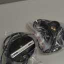 Tuanse 2 Pcs Polished Metal Desktop Lamp Base E26 E27 Screw Light Bulb Holder Sockets Night Light Base Lamp Replacement for Holding Bulb 6 Feet Cord on Off Switch Plug(Black)