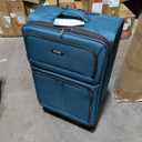 U.S. Traveler Anzio Softside Expandable Luggage with Spinner Wheels, Teal, 3-Piece Set (22/26/30)