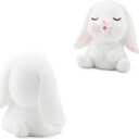 2 x CARFIB Cute Rabbit Car Dashboard Decoration Car Rearview Mirror Interior Accessories Home Desktop Decor Ognament Funny Gift for Women 2Sets