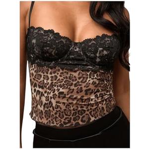 WDIRARA Women's Low Cut Sexy Going Out Lace Bustier Corset Top, Size: XS WDIRARA Women's Low Cut Sexy Going Out Lace Bustier Corset Top, Size: XS