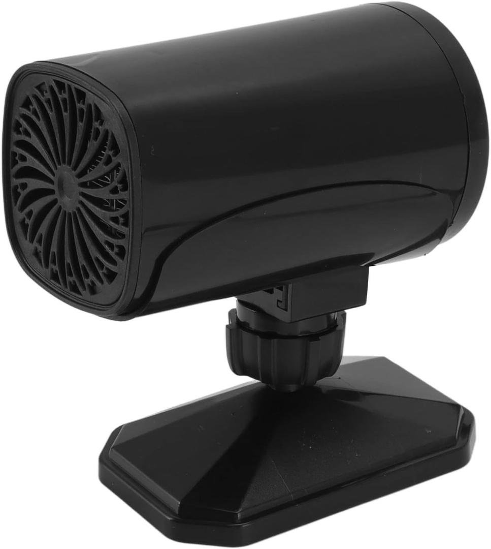 Generic Car Heater,Portable Windshield Defogger Defroster, 12V 150W Rotatable 2 Modes Fast Car Heater Defroster, Plug in Automobile Windscreen Fan with Suction Holder for Indoor Cars (Black)