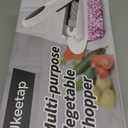 8 Blade All-in-1 Vegetable Chopper Mandoline Slicer with Container, Food Chopper, Onion Chopper, Veggie Cutter for Salad, Kitchen Gadgets Accessories Essentials, White