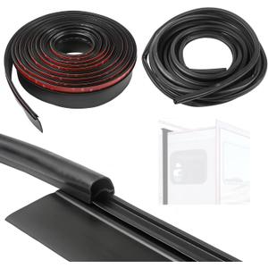 RV Slide Out Seal Base, D-Seal Wiper Weather Stripping Compatible with RV Camper, 1" x 15/16" x 35' & 1/2' x 2.75' x 35Black Rubbers Replaces# 018-312-EKD, 018-341 EK