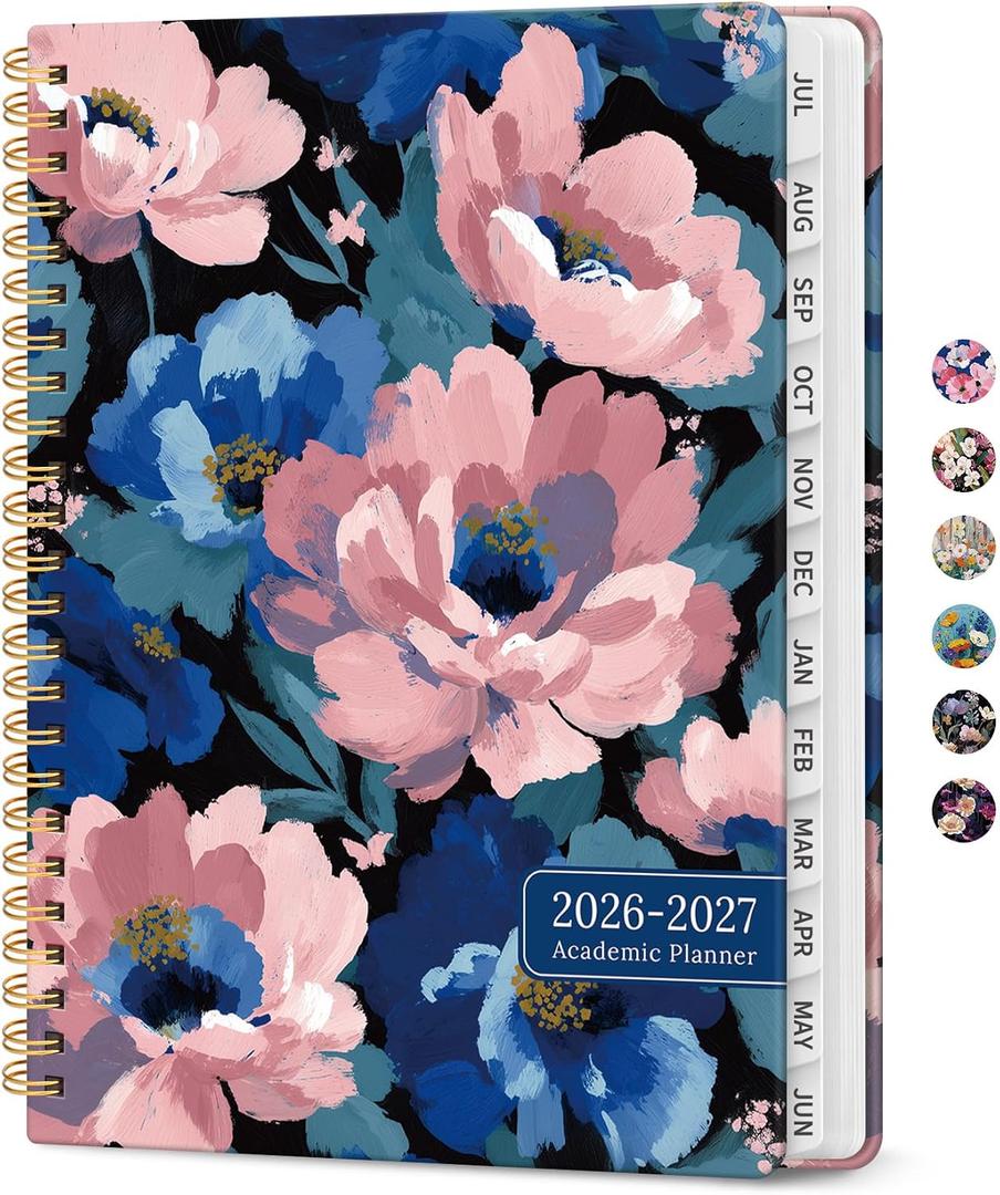 Planner 2026-2027, Jul 2026-Jun 2027 Academic Monthly & Weekly Planner