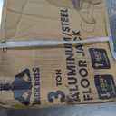 3 Ton Low Profile, Aluminum and Steel Racing Floor Jack with Dual Pistons Quick Lift Pump for Sport Utility Vehicle, Lifting Range 3-15/16" min to 18-5/16" max, Net Weight 58.5 lb, Red