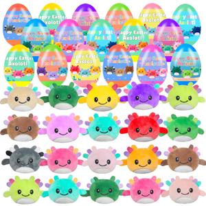 24 Pcs Plush Axolotl Toys Animals Decoration Stuffed Toy Great for Kids Boys Girls Toddler Party Favors Classroom Prizes (Plush Axolotl egg)